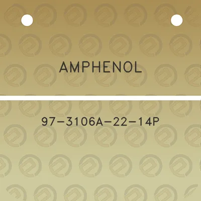 amphenol-97-3106a-22-14p