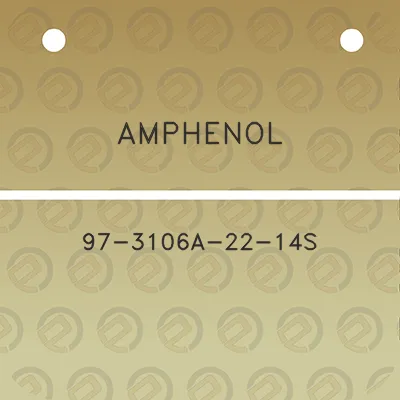 amphenol-97-3106a-22-14s