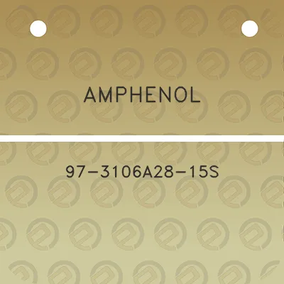 amphenol-97-3106a28-15s