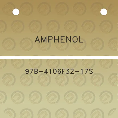 amphenol-97b-4106f32-17s