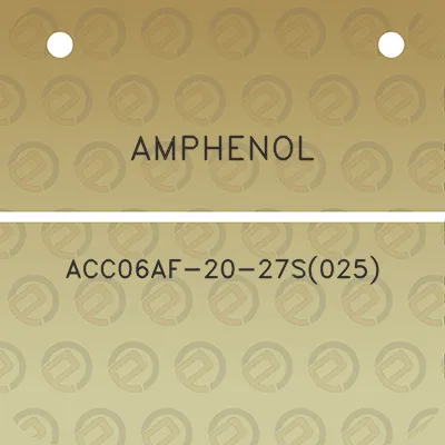 amphenol-acc06af-20-27s025