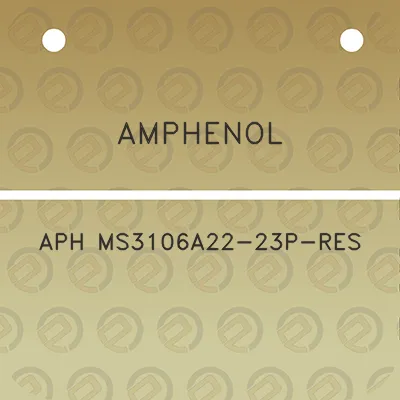 amphenol-aph-ms3106a22-23p-res