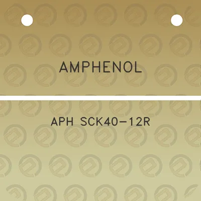 amphenol-aph-sck40-12r