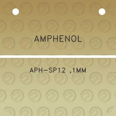 amphenol-aph-sp12-1mm