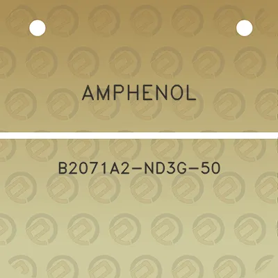 amphenol-b2071a2-nd3g-50