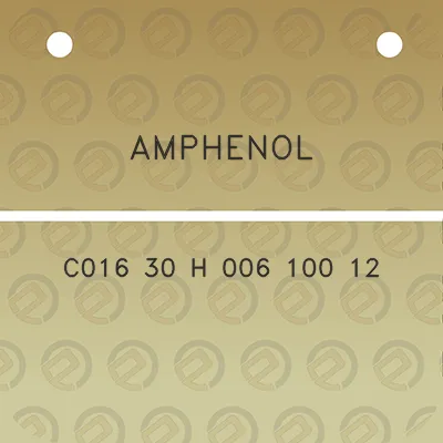 amphenol-c016-30-h-006-100-12