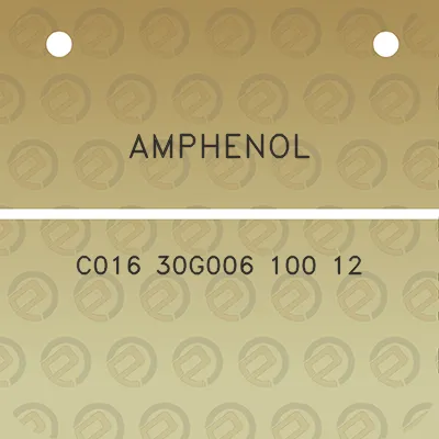 amphenol-c016-30g006-100-12