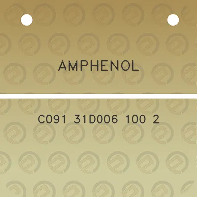 amphenol-c091-31d006-100-2