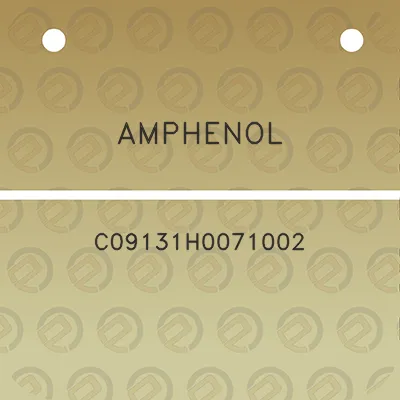 amphenol-c09131h0071002