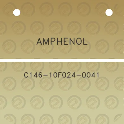 amphenol-c146-10f024-0041