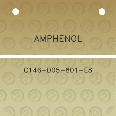 amphenol-c146-d05-801-e8