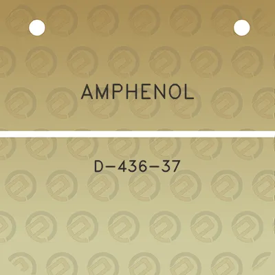 amphenol-d-436-37