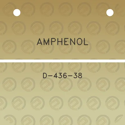 amphenol-d-436-38