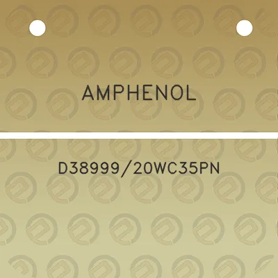 amphenol-d3899920wc35pn