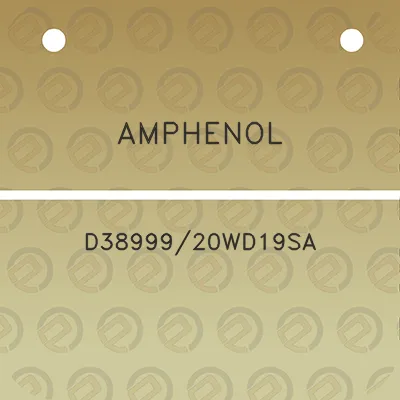 amphenol-d3899920wd19sa