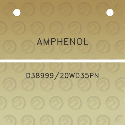 amphenol-d3899920wd35pn