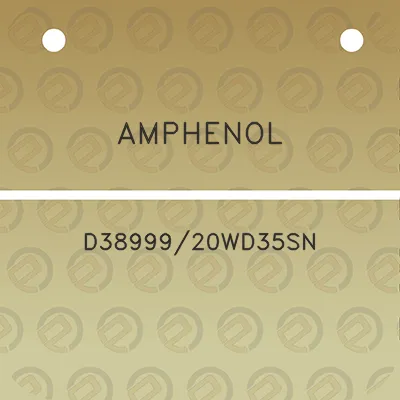 amphenol-d3899920wd35sn