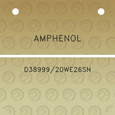 amphenol-d3899920we26sn