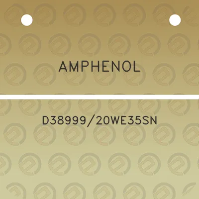 amphenol-d3899920we35sn