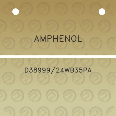 amphenol-d3899924wb35pa