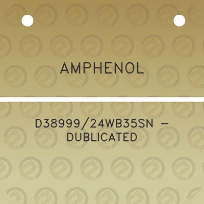 amphenol-d3899924wb35sn-dublicated