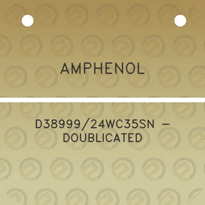 amphenol-d3899924wc35sn-doublicated