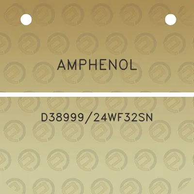 amphenol-d3899924wf32sn