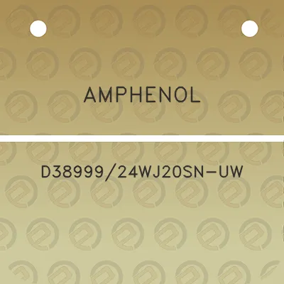 amphenol-d3899924wj20sn-uw