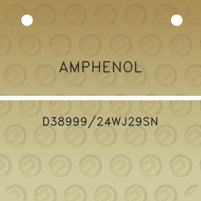 amphenol-d3899924wj29sn