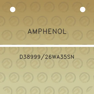 amphenol-d3899926wa35sn