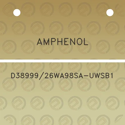 amphenol-d3899926wa98sa-uwsb1