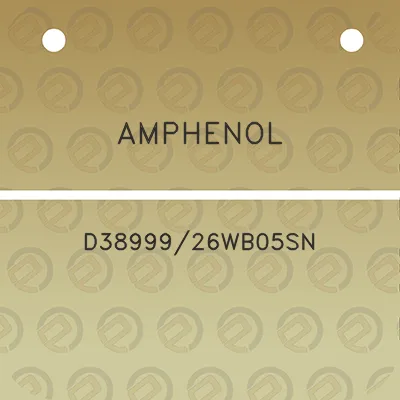 amphenol-d3899926wb05sn