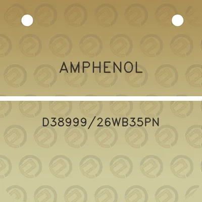 amphenol-d3899926wb35pn