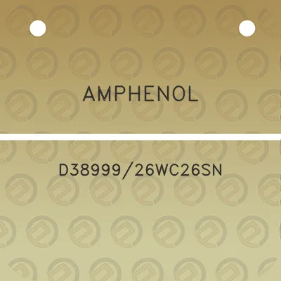 amphenol-d3899926wc26sn