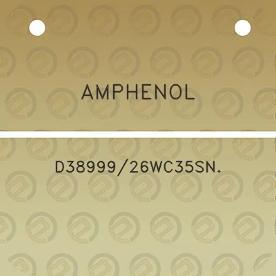 amphenol-d3899926wc35sn