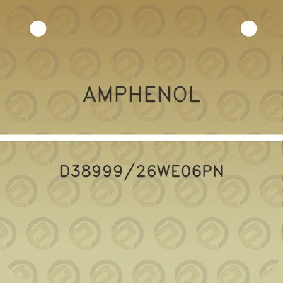 amphenol-d3899926we06pn