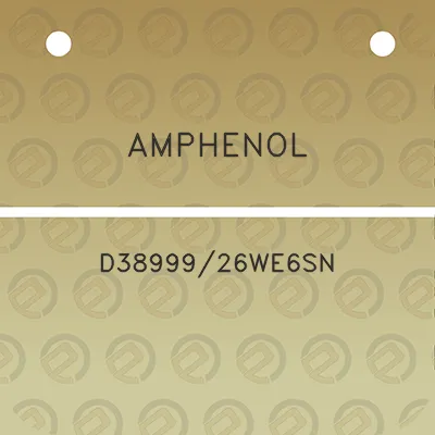 amphenol-d3899926we6sn