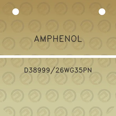 amphenol-d3899926wg35pn