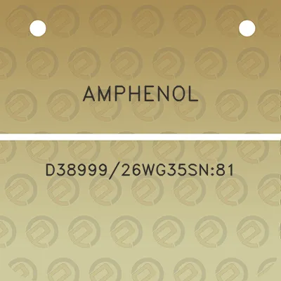 amphenol-d3899926wg35sn81