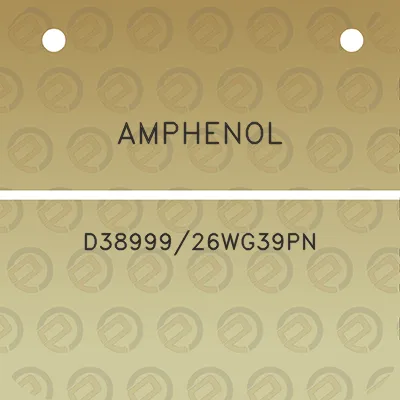 amphenol-d3899926wg39pn