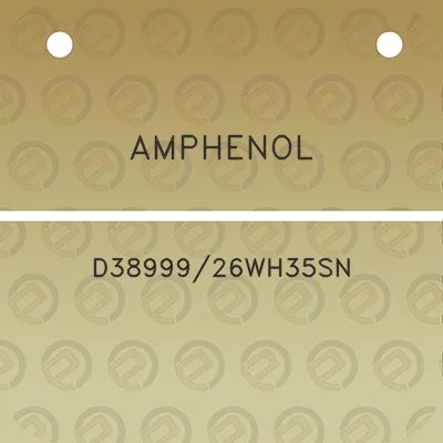 amphenol-d3899926wh35sn