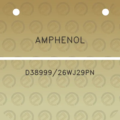 amphenol-d3899926wj29pn