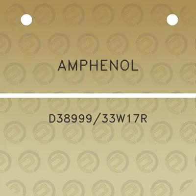 amphenol-d3899933w17r