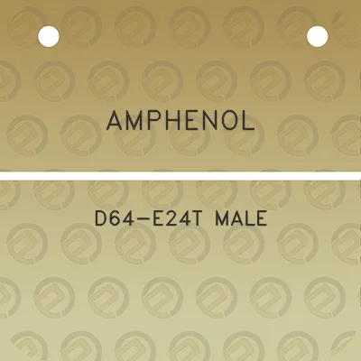 amphenol-d64-e24t-male