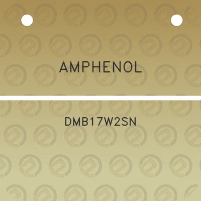 amphenol-dmb17w2sn