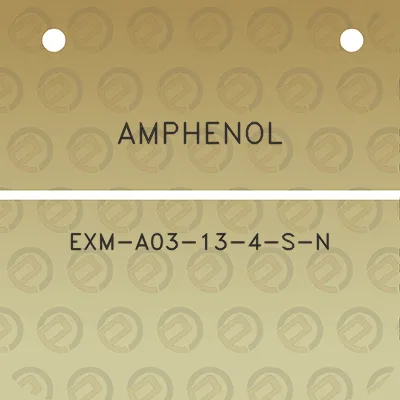 amphenol-exm-a03-13-4-s-n