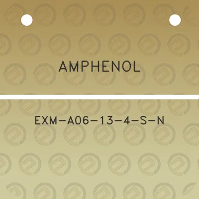 amphenol-exm-a06-13-4-s-n