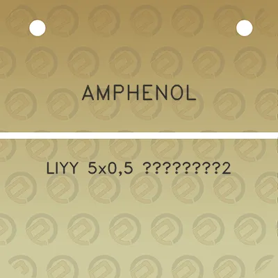 amphenol-liyy-5x05-g14g142