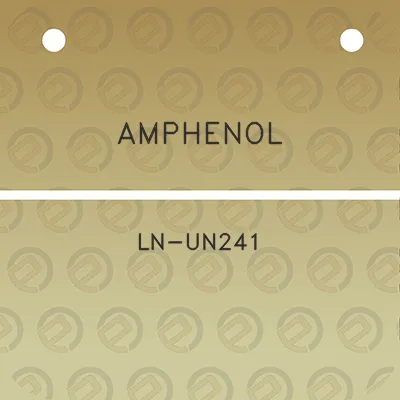 amphenol-ln-un241