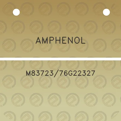 amphenol-m8372376g22327